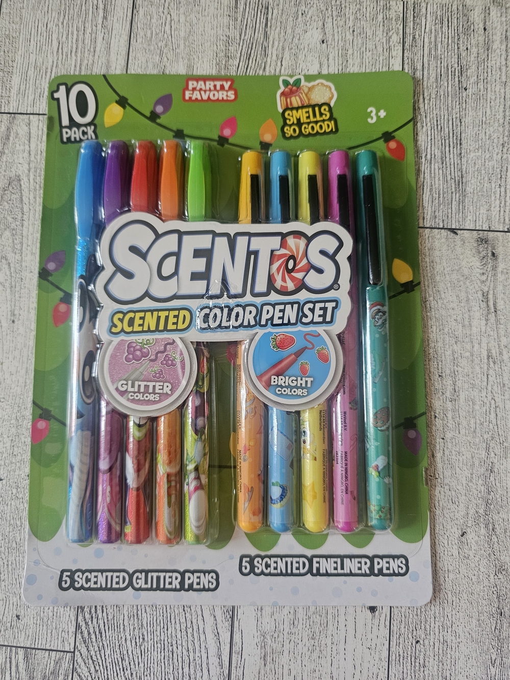 Scentos Scented Color 10 Piece Pen Set - Bright Multi Colors